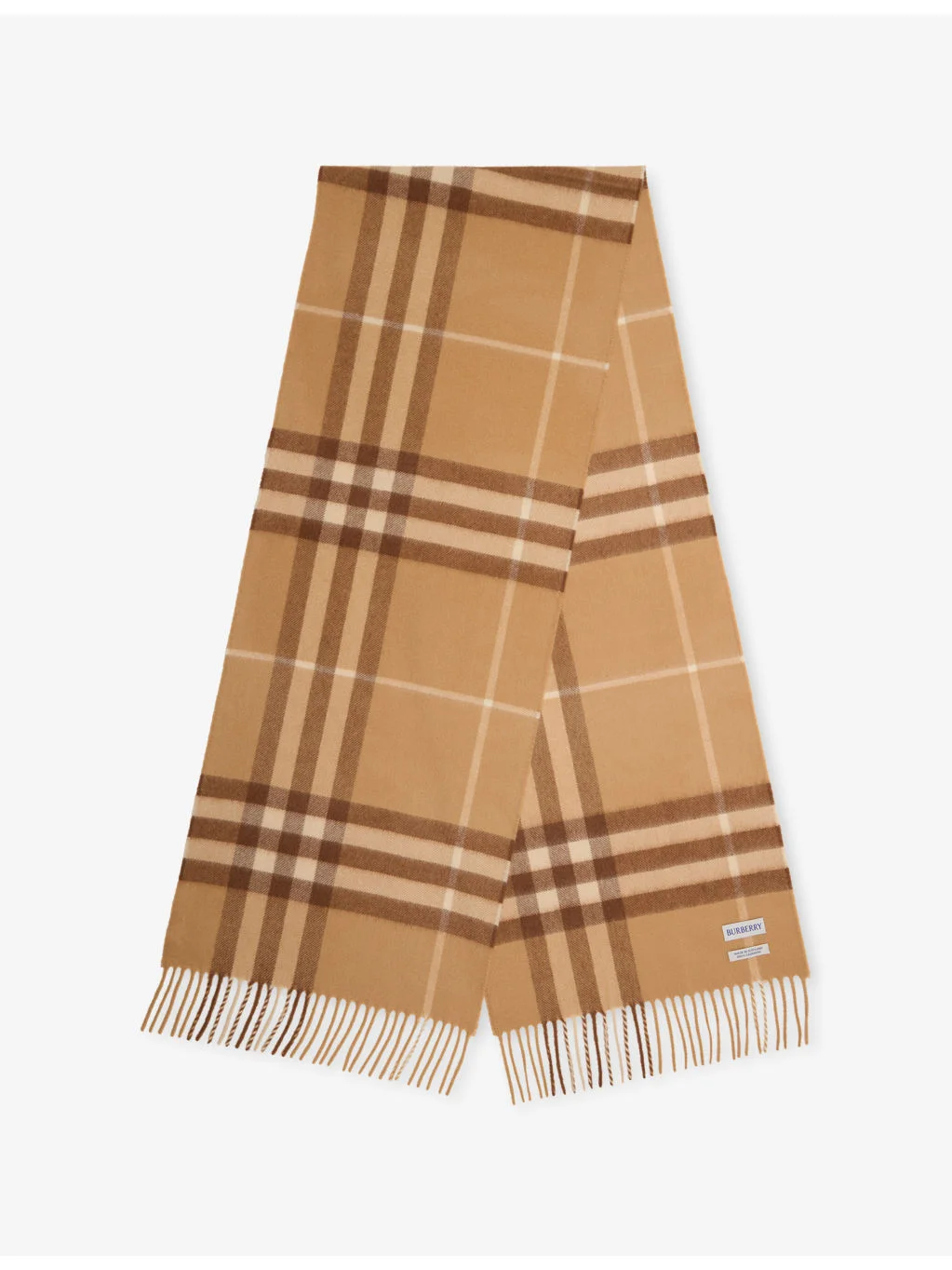 Check Cashmere Scarf - 1