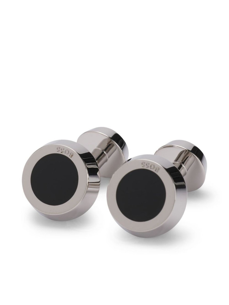polished round cufflinks 1