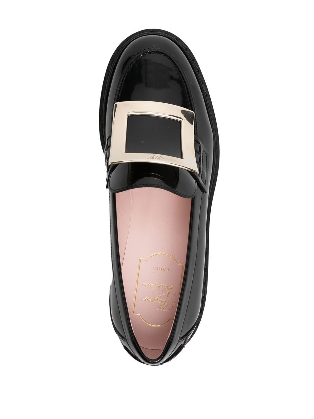 buckle-detail leather loafers - 4