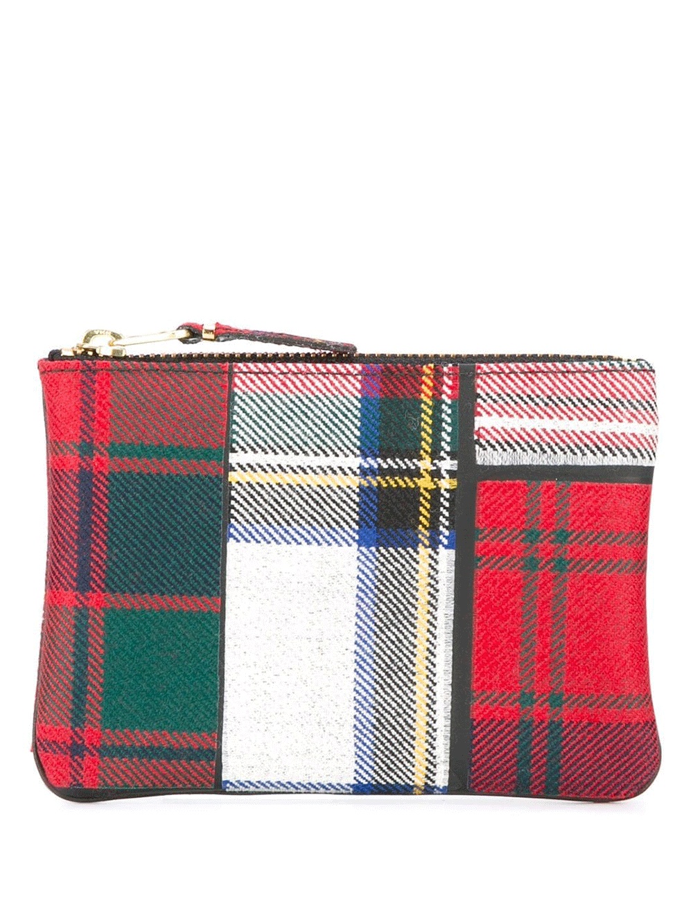 Tartan Patchwork Small Pouch - 1