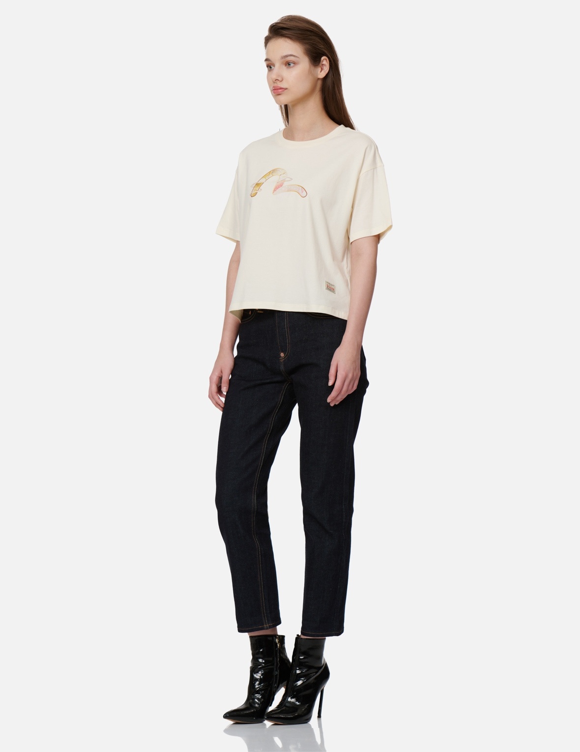 JAPANESE-PATTERN SEAGULL PRINT T-SHIRT - 3