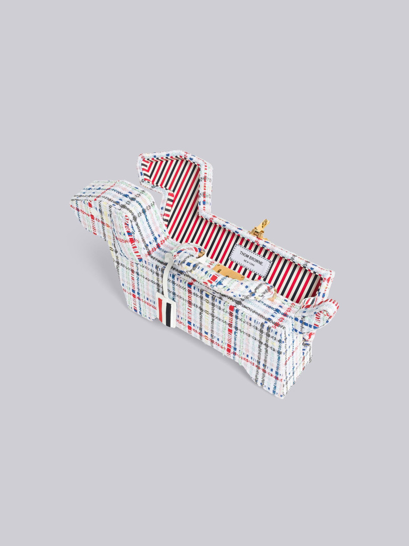 Micro Gingham Chenille Tweed Mini Hector Attache Case 5