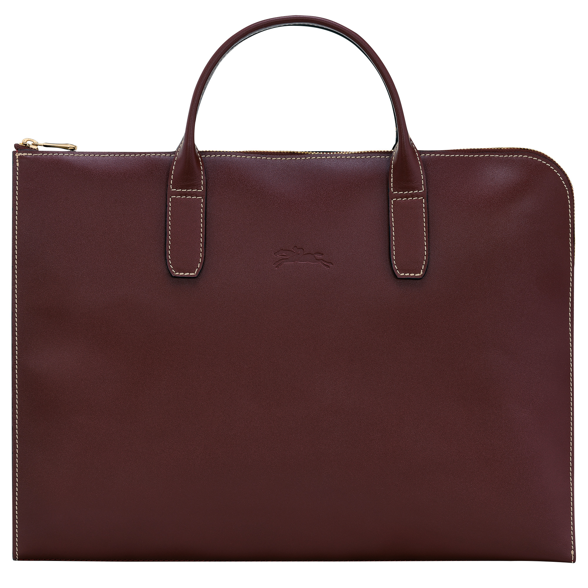 Le Foulonné Briefcase Plum - Leather - 1
