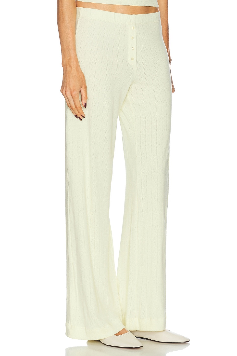 Pointelle Boxer Pant in Chapel - 2