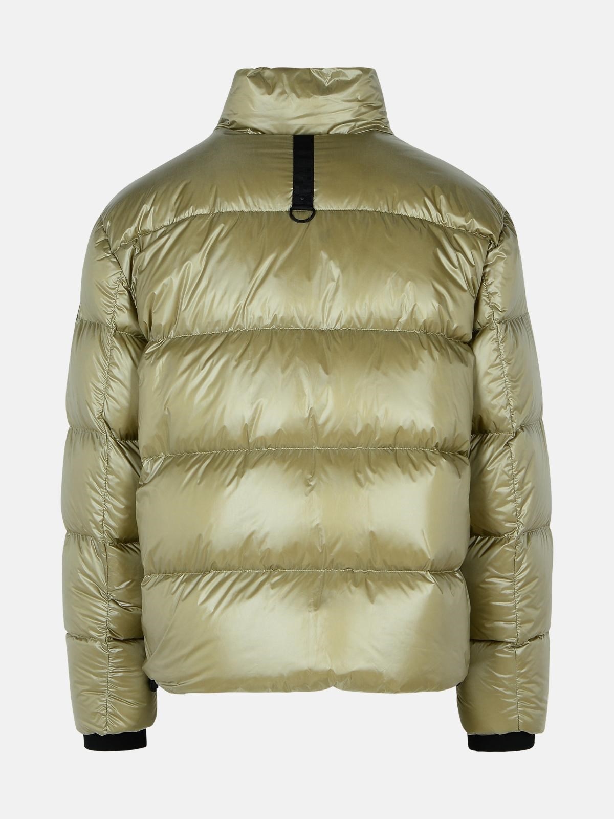 'KINGS' GREEN NYLON DOWN JACKET - 3