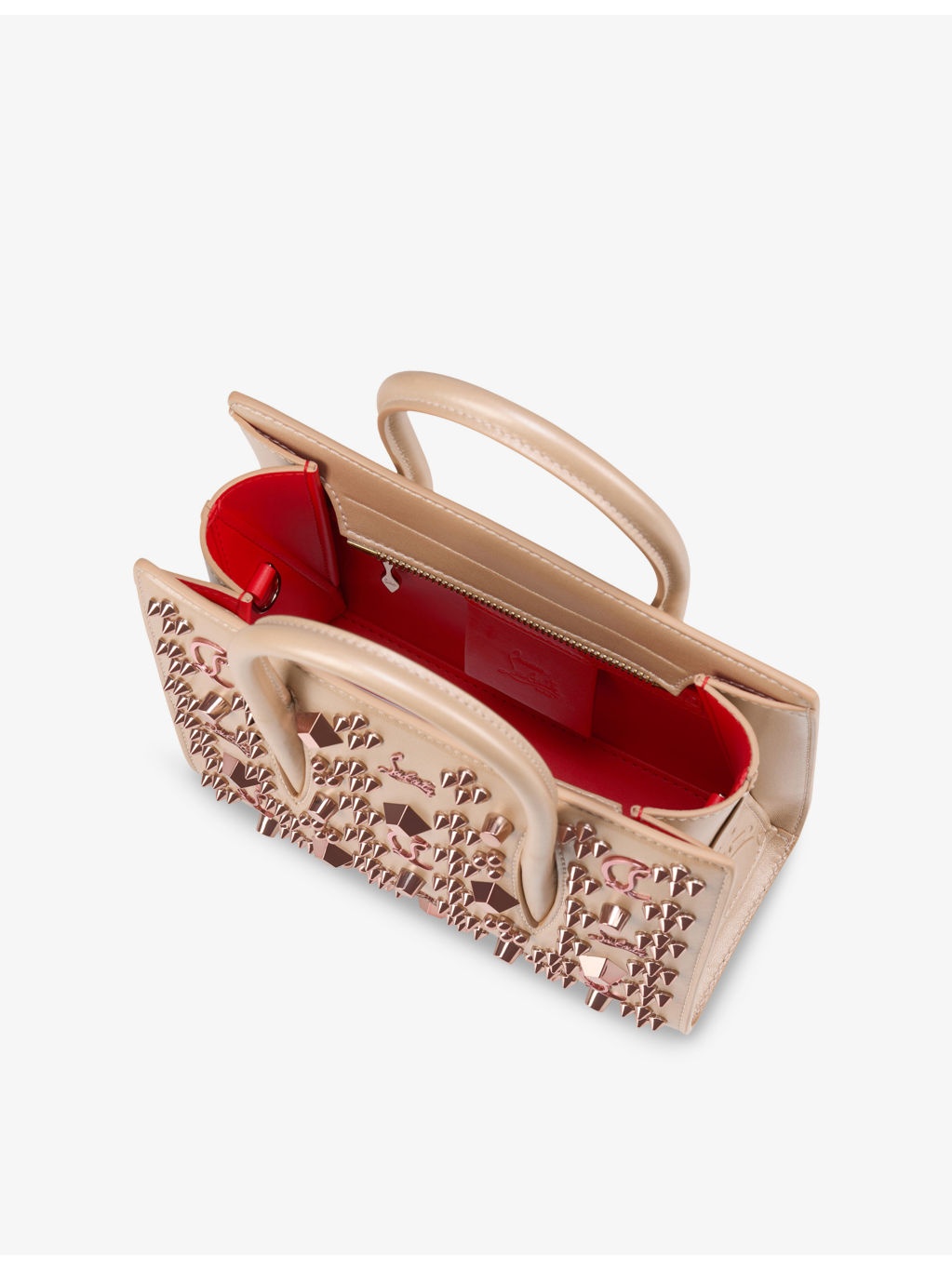 Paloma Mini Pearlescent-Leather Top-Handle Bag - 5