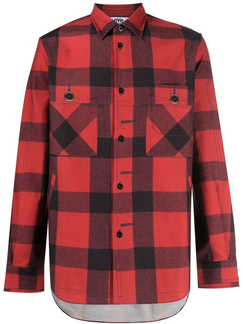 check-pattern shirt - 1