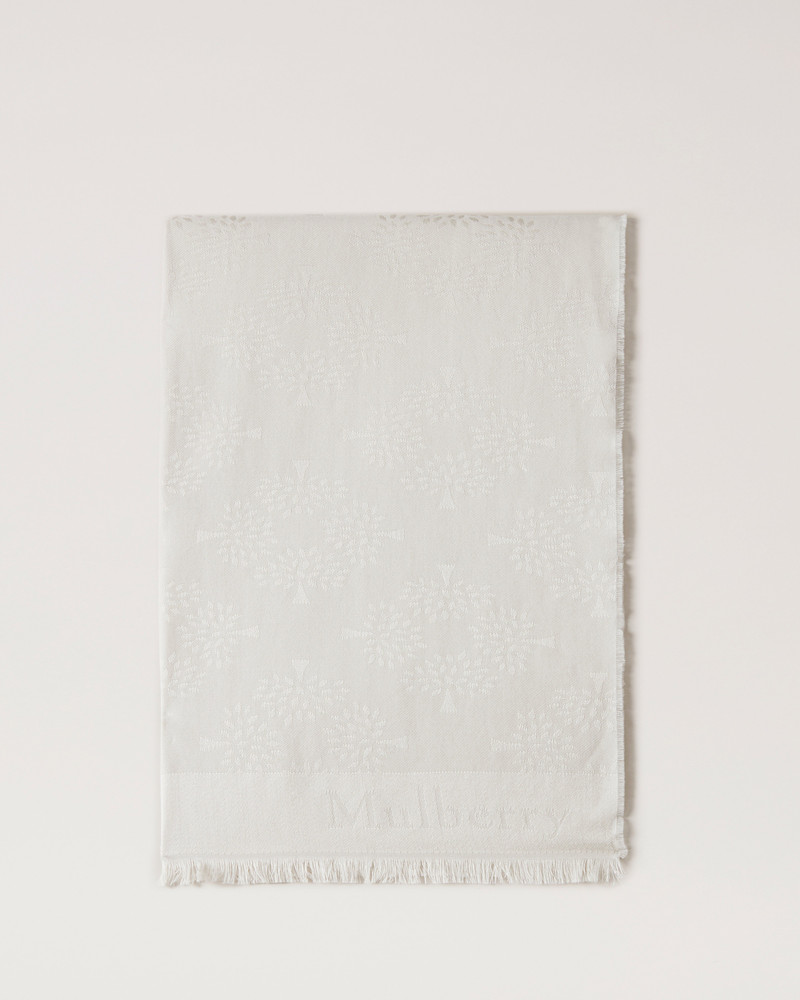 Mulberry Tree Rectangular Scarf
Cream Cotton Silk Blend 1