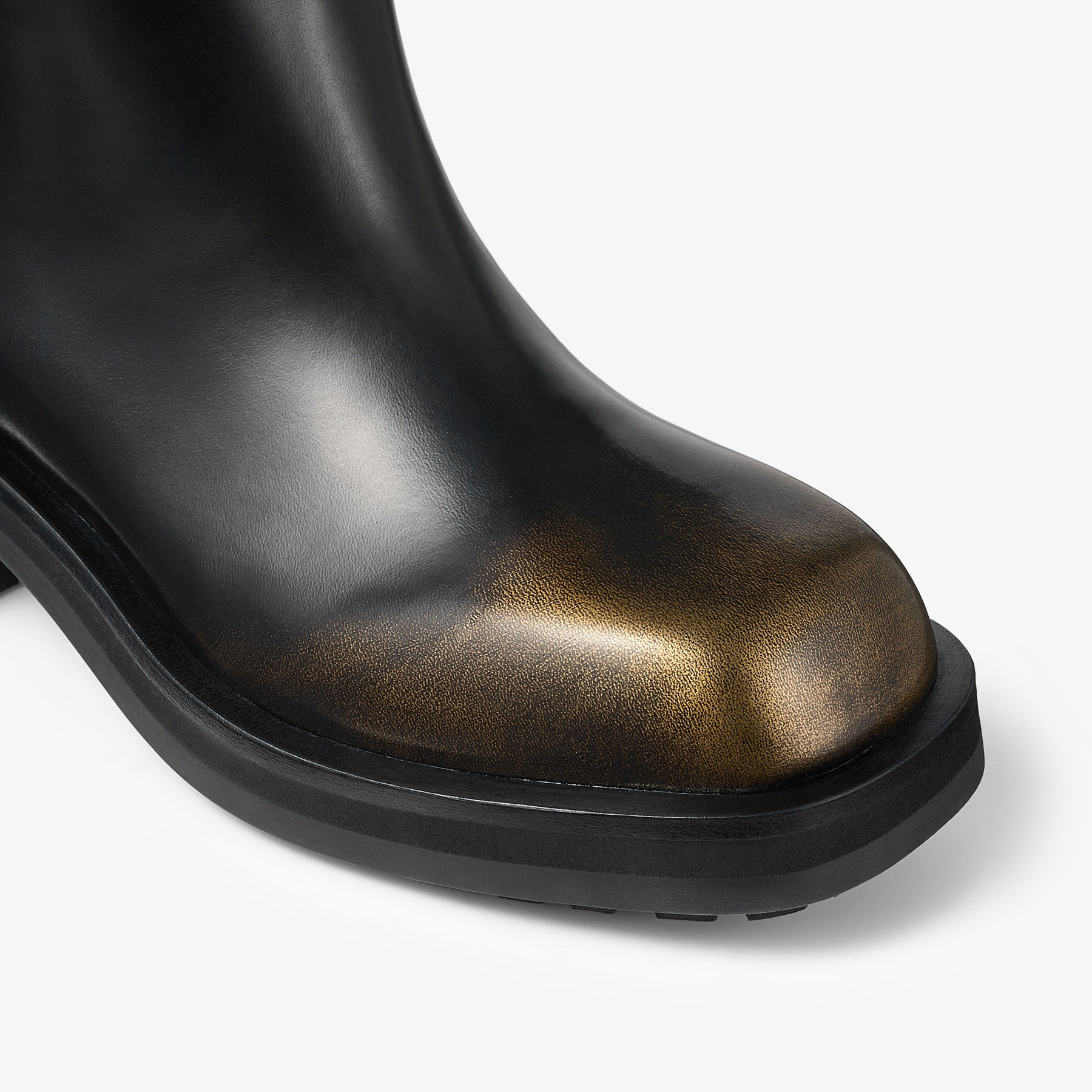 Brooklyn Knee Boot 50
Black Brushed Leather Knee-High Boots - 4