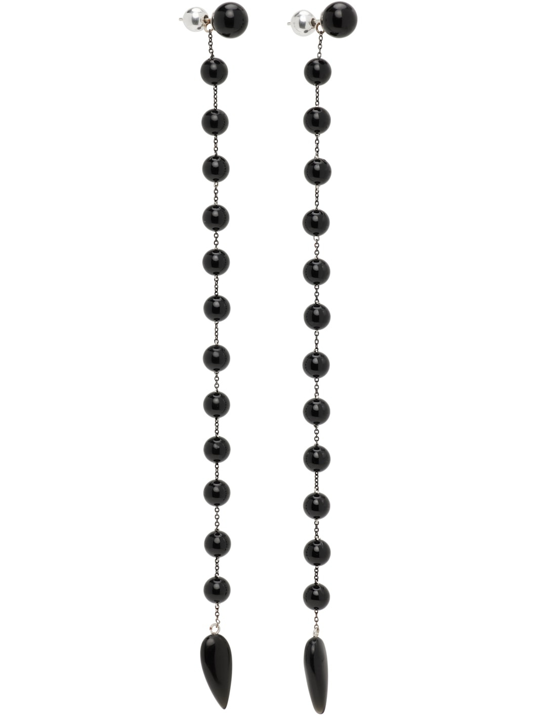 Long Phoenician Onyx Earrings - 2
