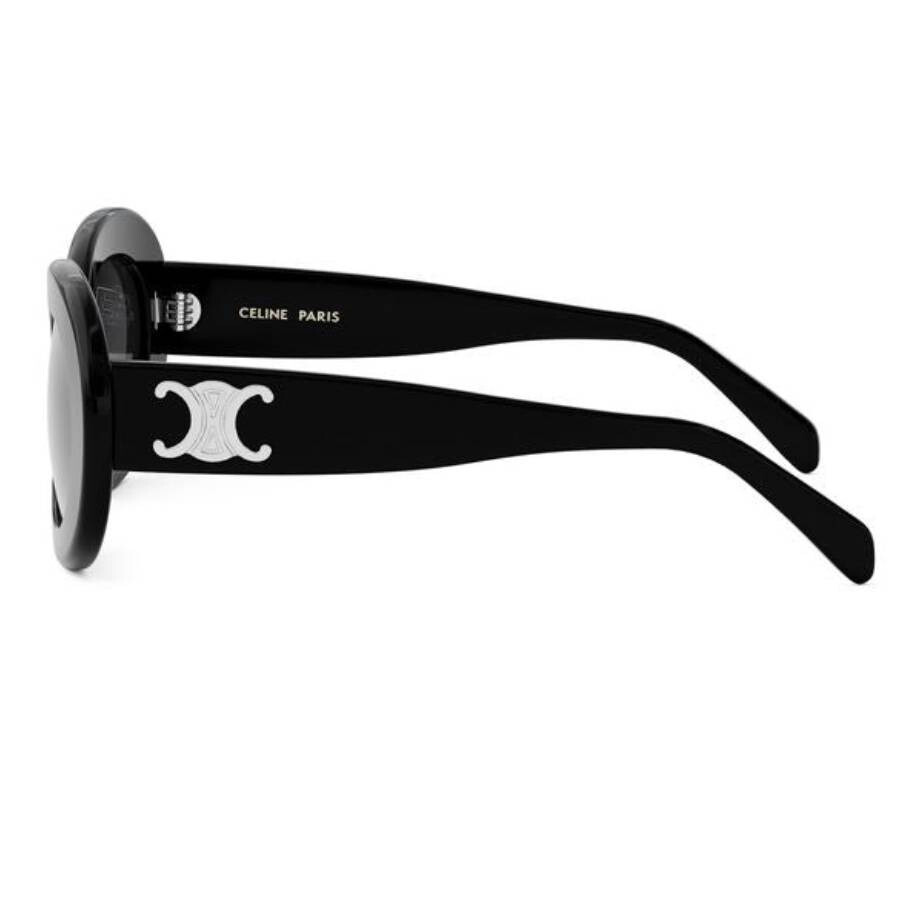 Celine Triomphe Grey Oval Ladies Sunglasses CL40312U 01A 53 - 3