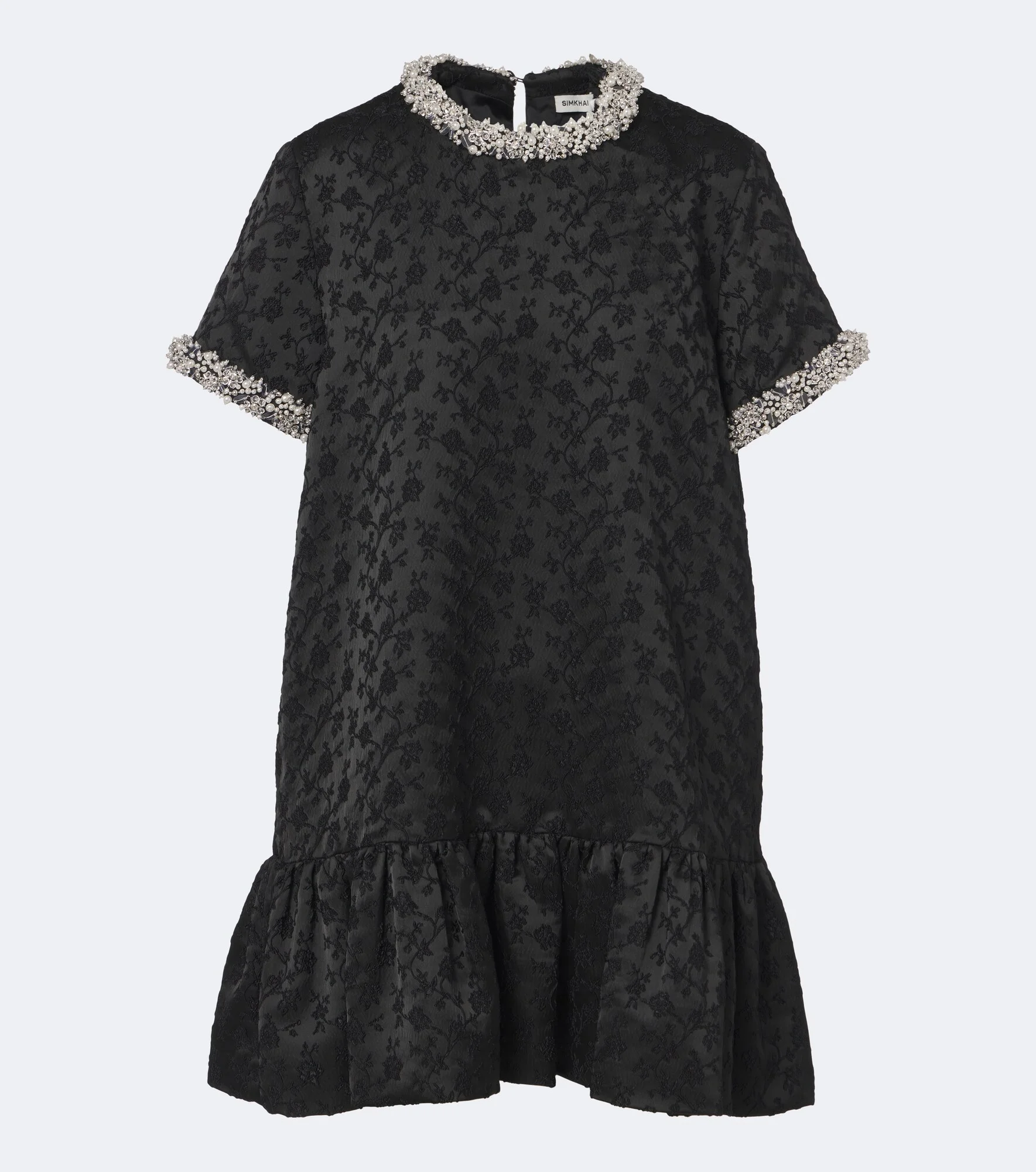 Alison embellished jacquard minidress - 1