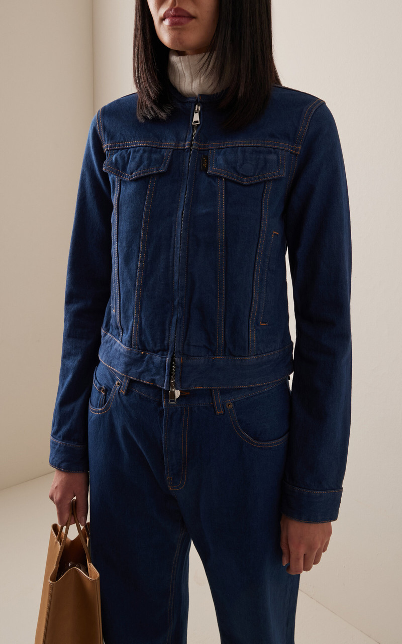 HAIKURE Jena Deinim Jacket blue outlook