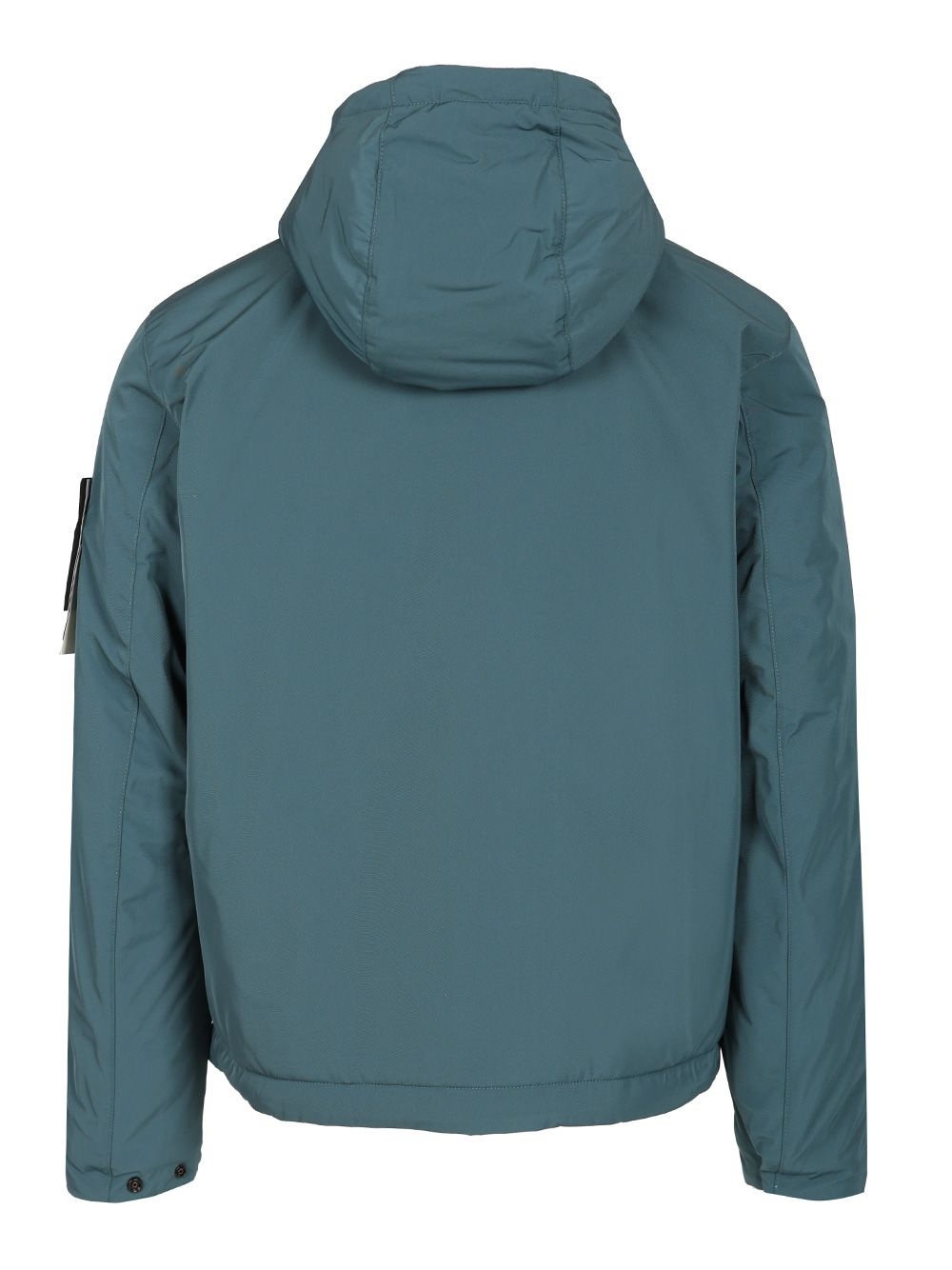Micro Twill Padded Hooded Jacket Jackets Blue - 2