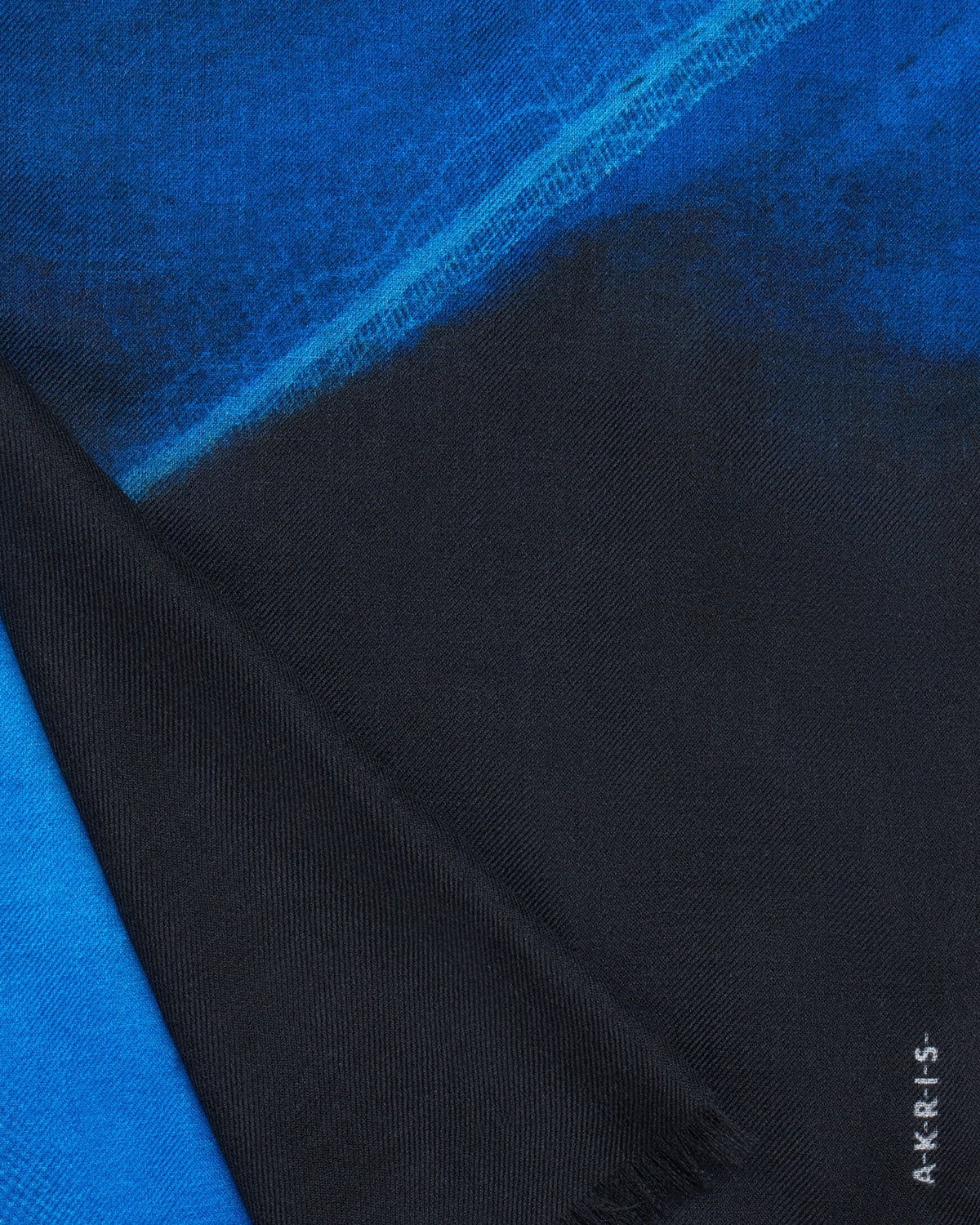 Alyson's Cyanotype Printed Cashmere Scarf - 3