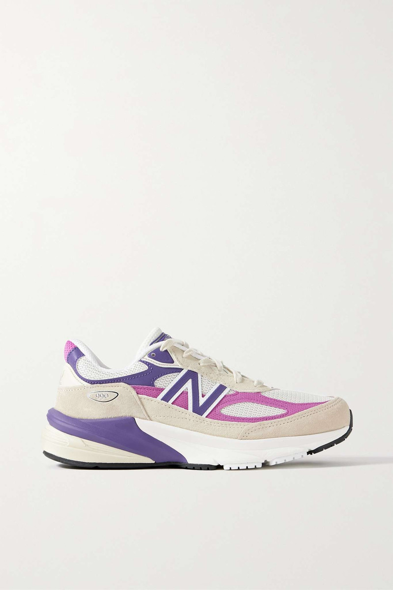 Made in USA 990V6 suede, leather and mesh sneakers - 1