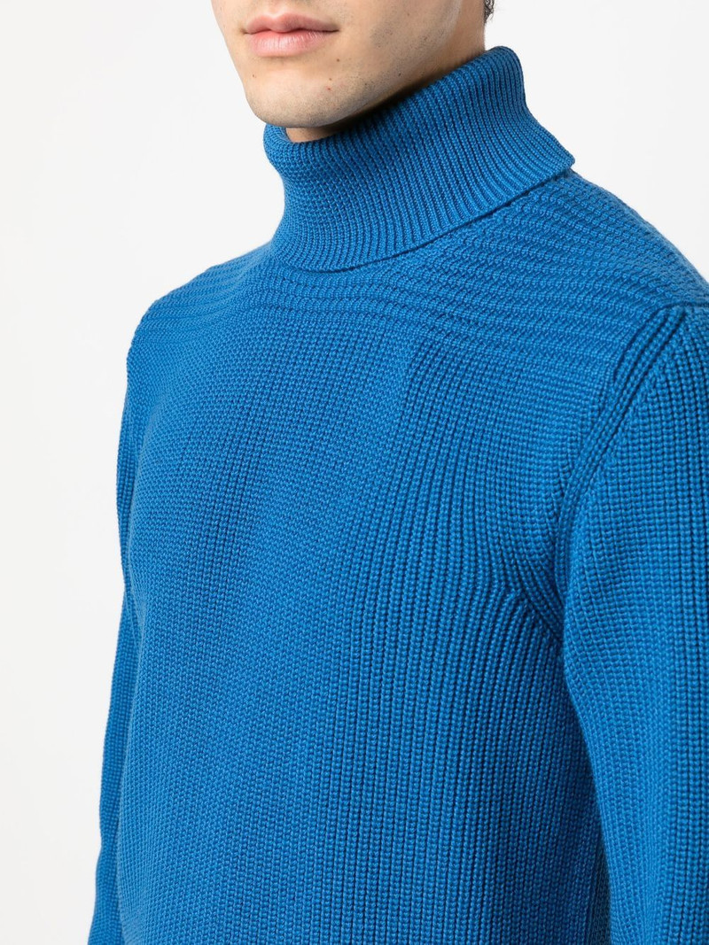 chunky-knit roll neck jumper 5