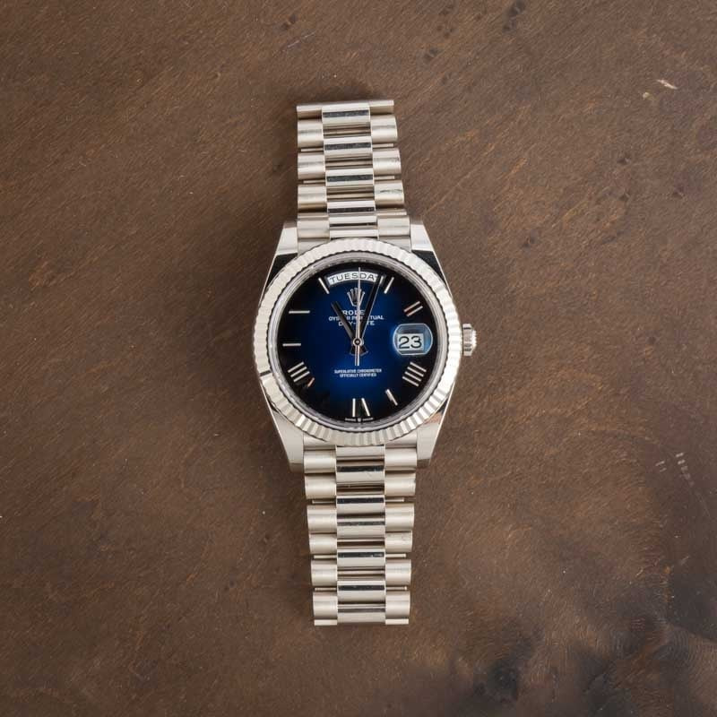Rolex Day-Date 40 President 228239 Blue Dial - 6