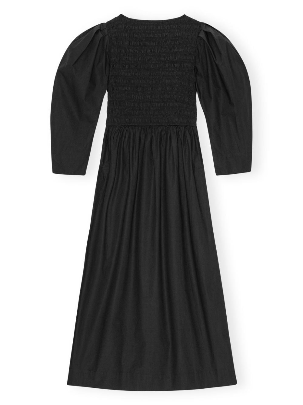 poplin organic cotton midi dress - 6