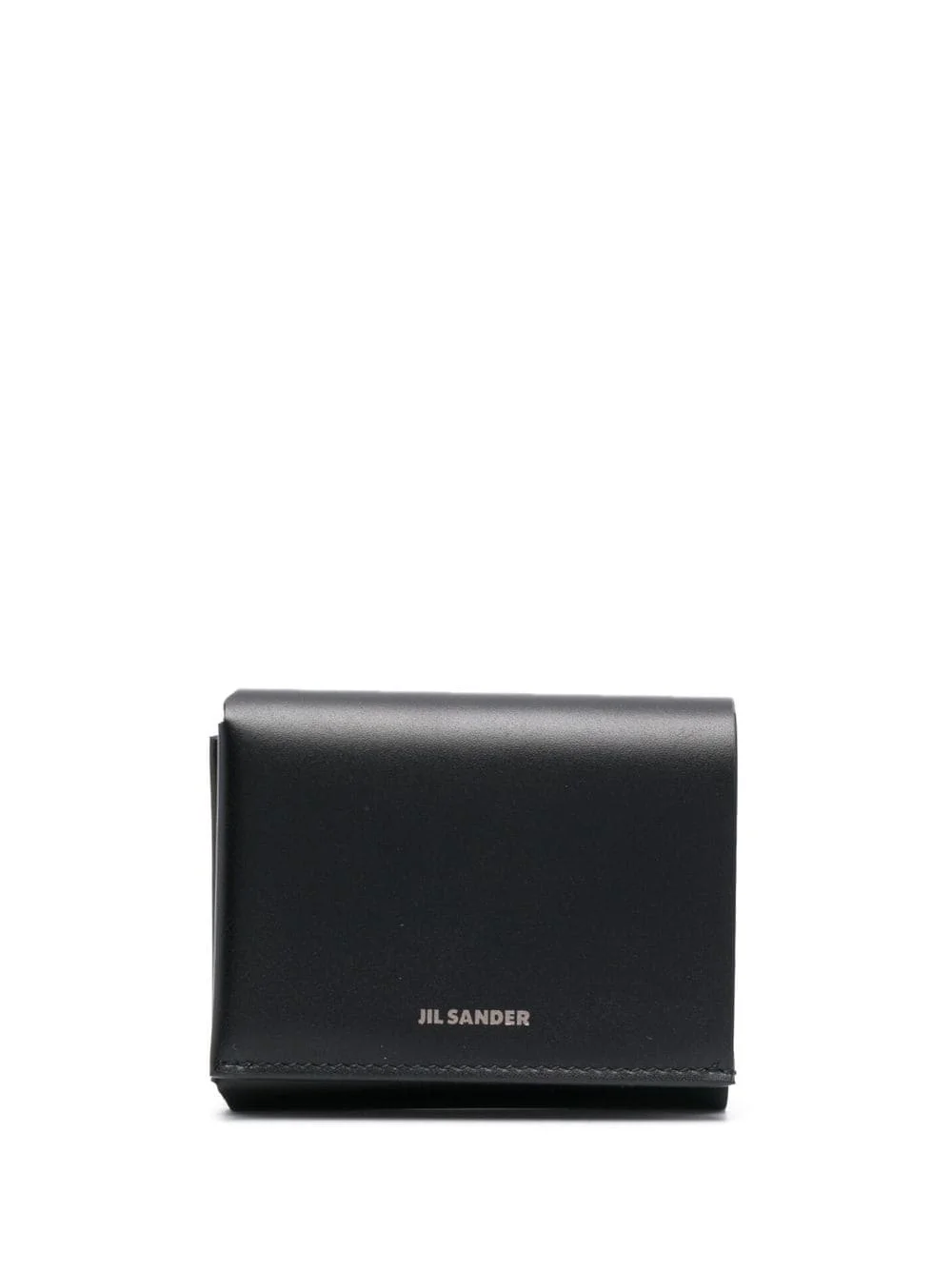 logo-plaque leather wallet - 1