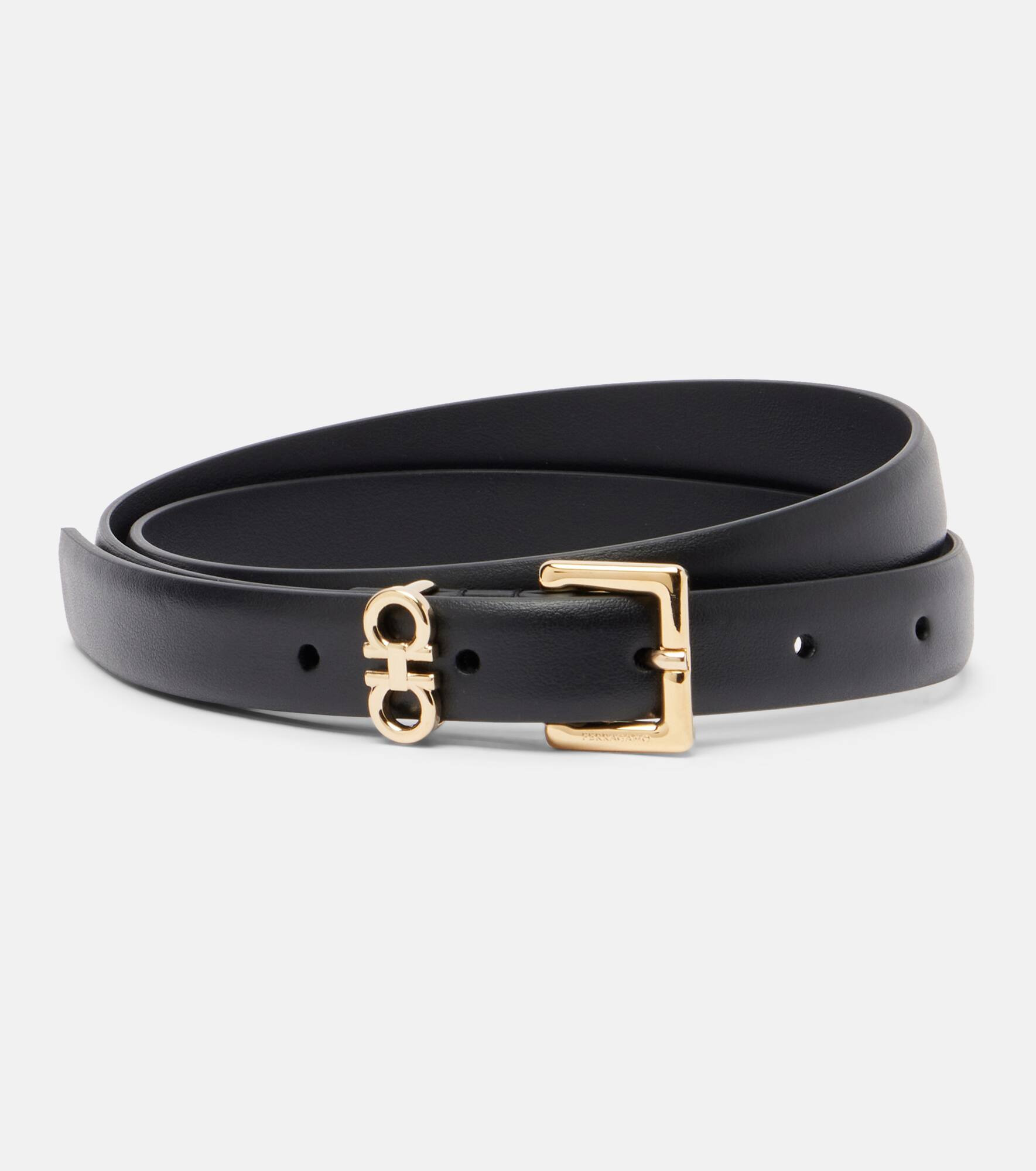Gancini leather belt - 1