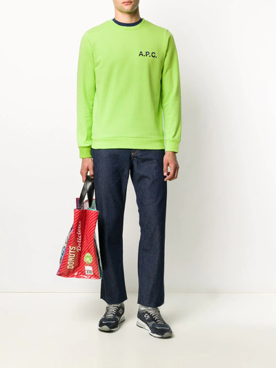 A.P.C. logo print sweatshirt outlook