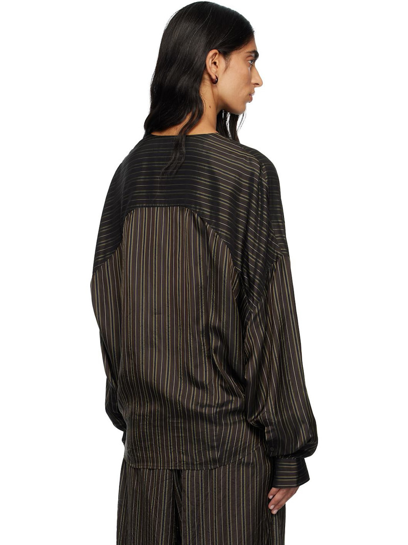 Brown Wrap Shirt 3