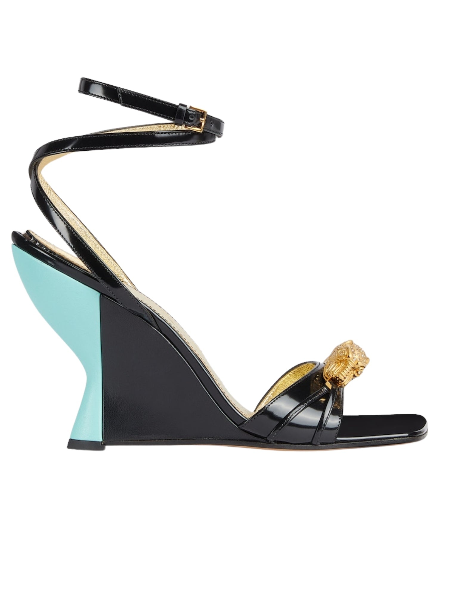 シューズ・サンダルその他 Two-Toned Dora Wedge Sandals GUCCI Two-Toned Embellished Wedge Sandals | runwaycatalog