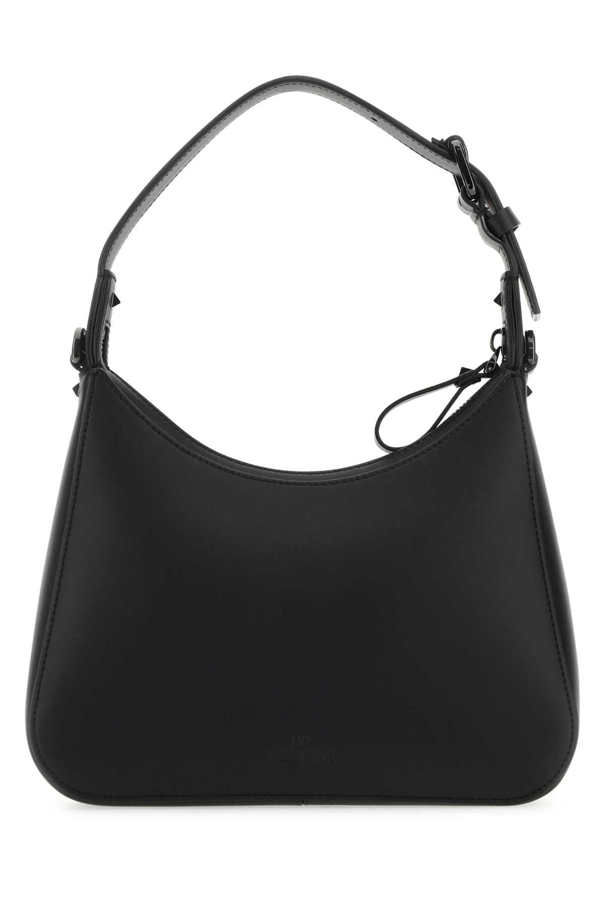 Valentino Garavani Men Black Leather Vltn Handbag - 3