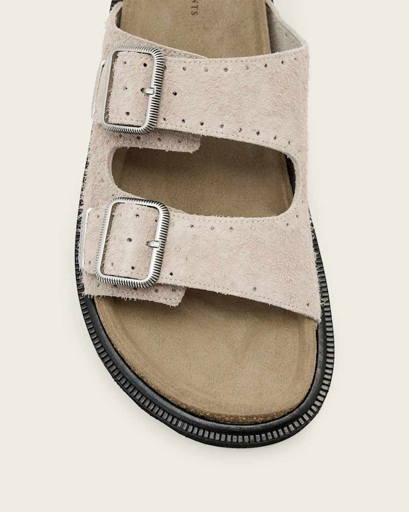 RANDAL LEATHER BUCKLE SANDALS 4