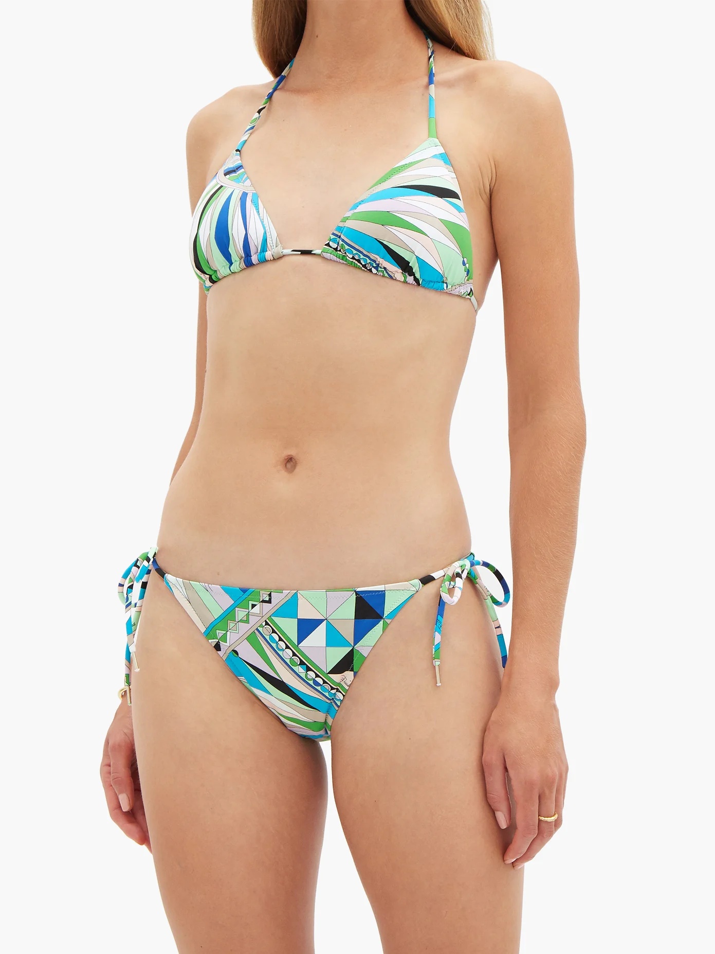 Bes-print triangle bikini top - 2