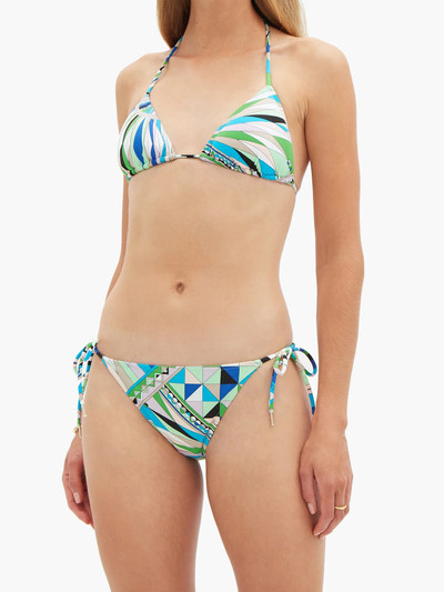 EMILIO PUCCI Bes-print triangle bikini top outlook