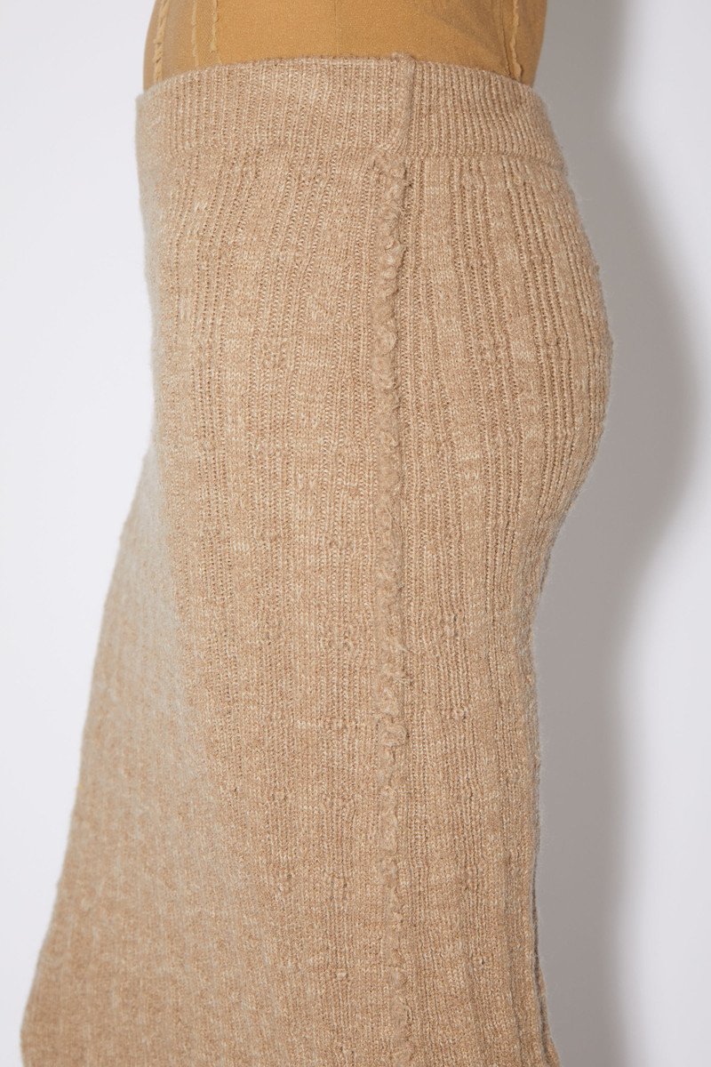 Knitted skirt - Toffee brown 5