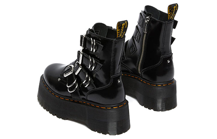 (WMNS) Dr. Martens Jadon Max Hdw 4 Strap Boot Black 26524001 - 4