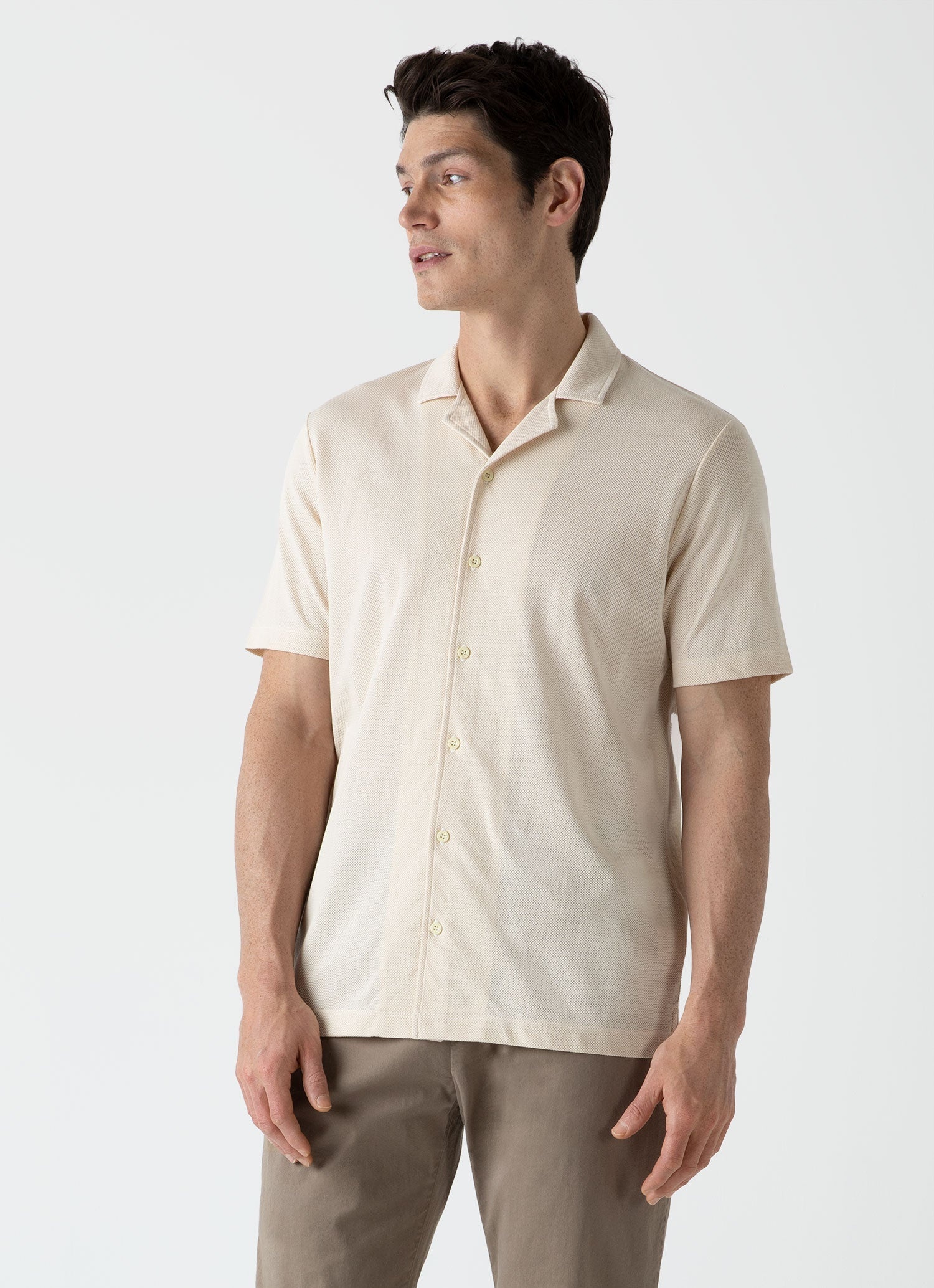 Sunspel x MR PORTER Mesh Knit Short Sleeve Shirt - 2