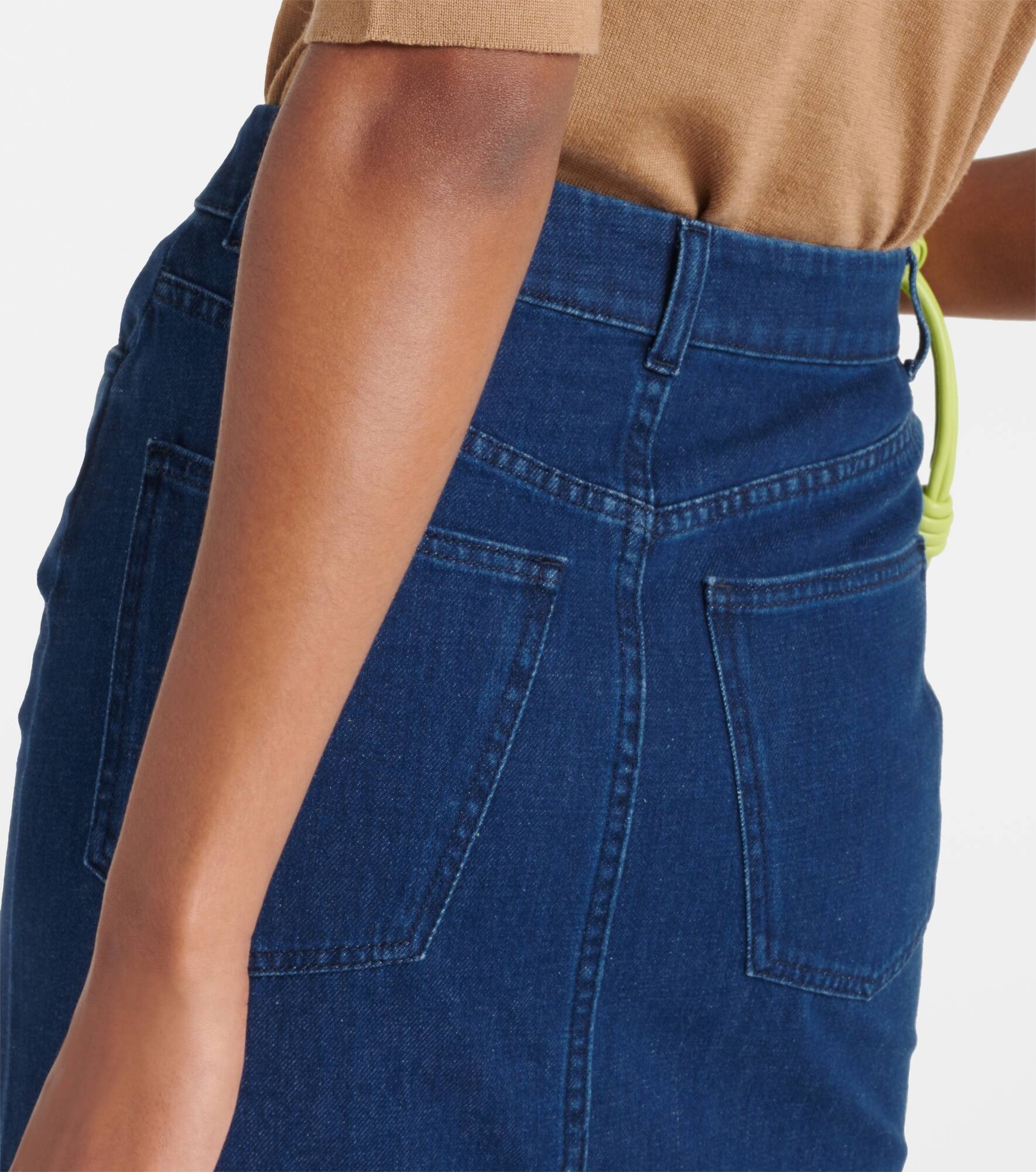 Sera denim midi skirt - 6