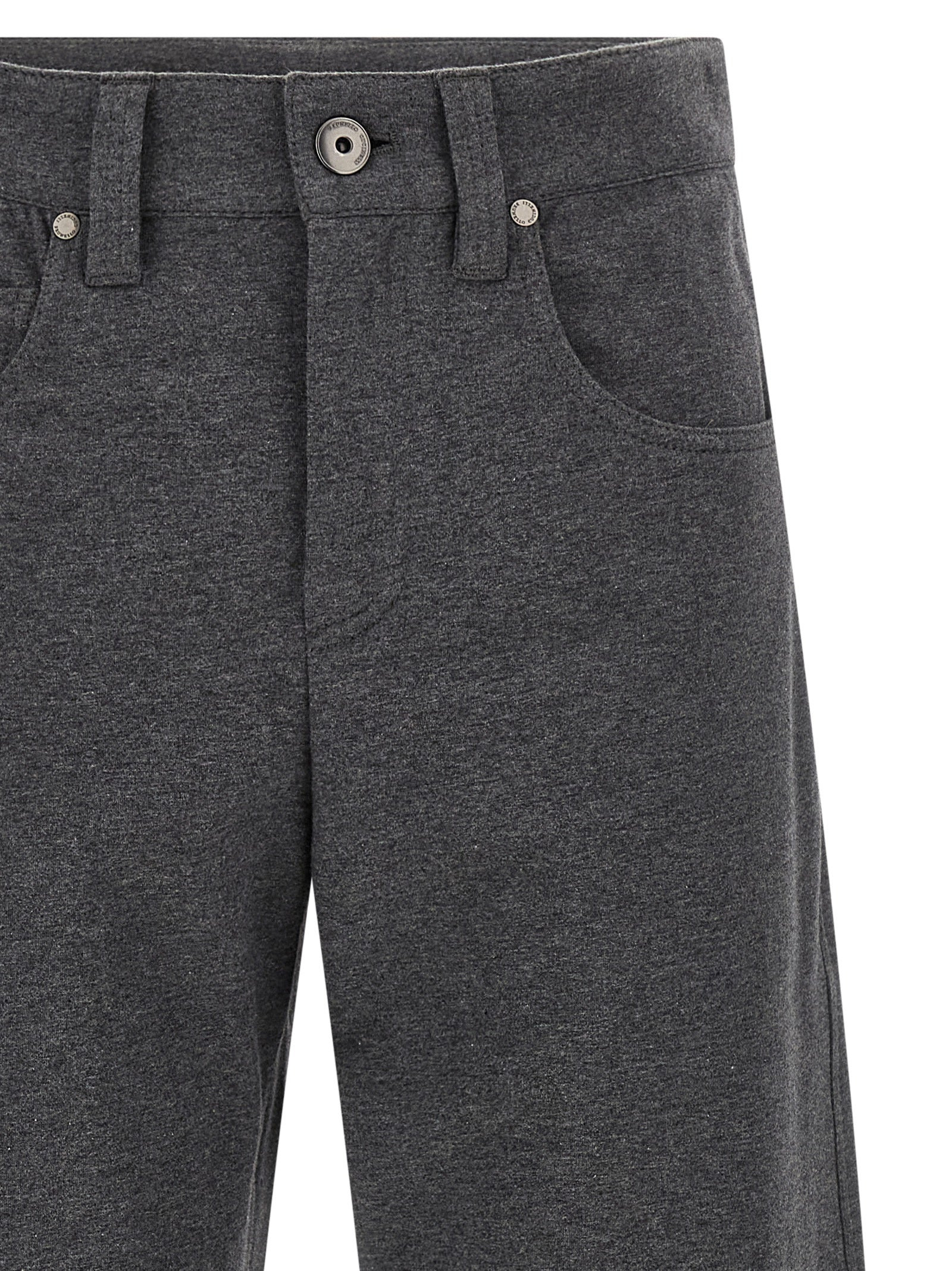 Cotton Trousers Pants Gray - 3