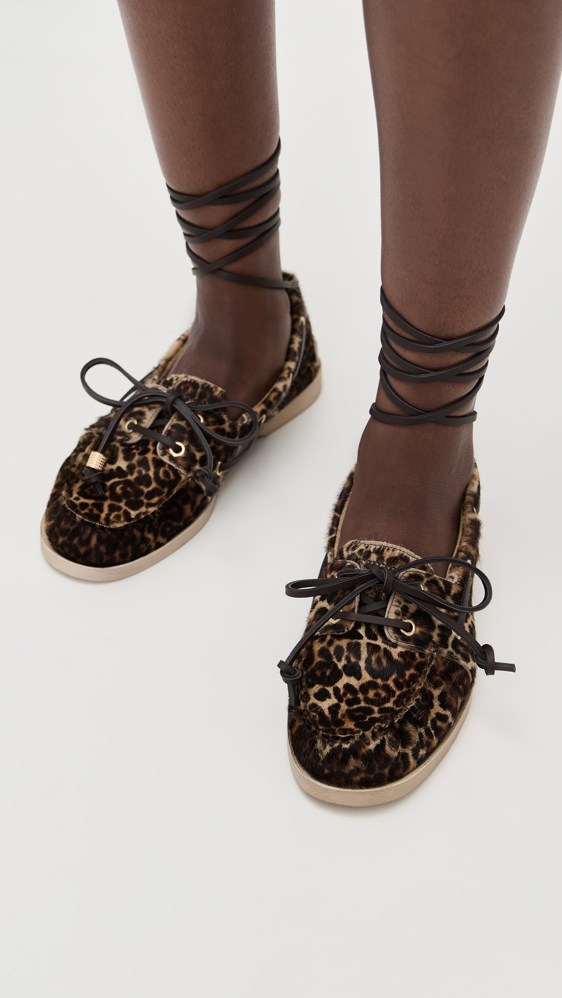 Horsy Leopard Boat Shoes - 4