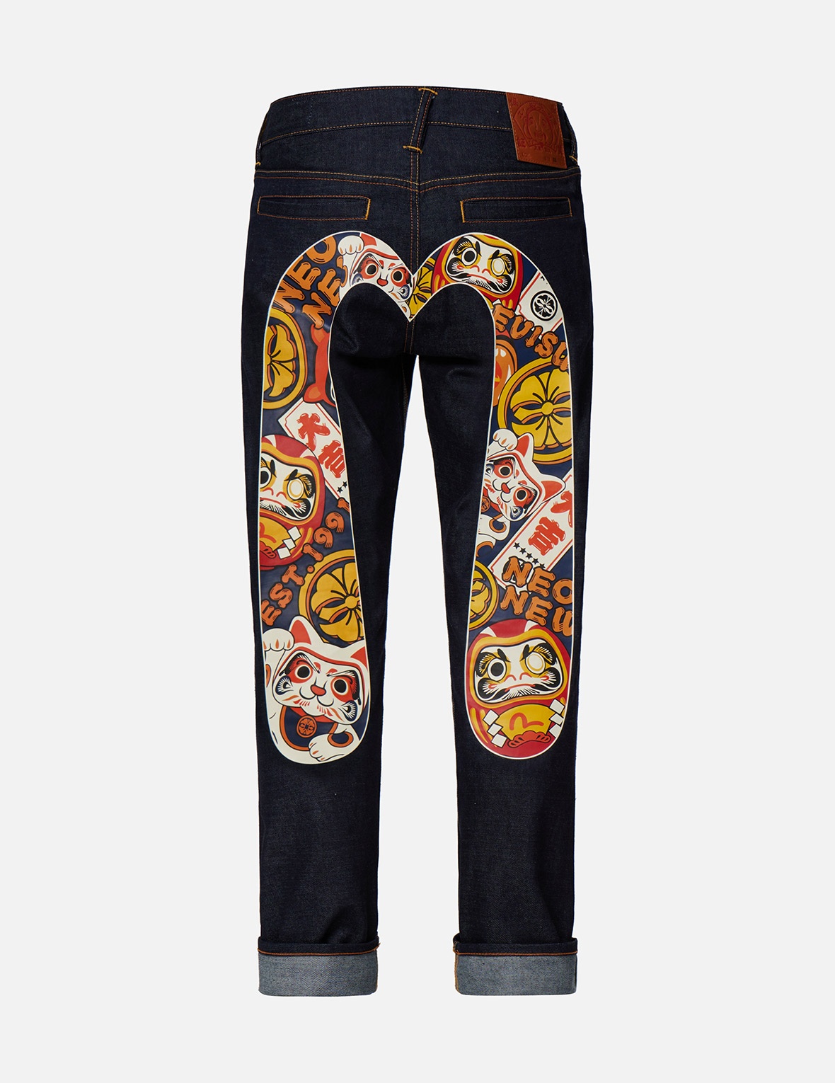 EVISU SQUAD DAICOCK PRINT CARROT-FIT JEANS #2017 - 2