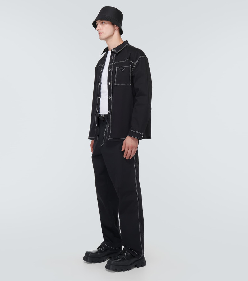 Prada Embellished cotton T-shirt outlook