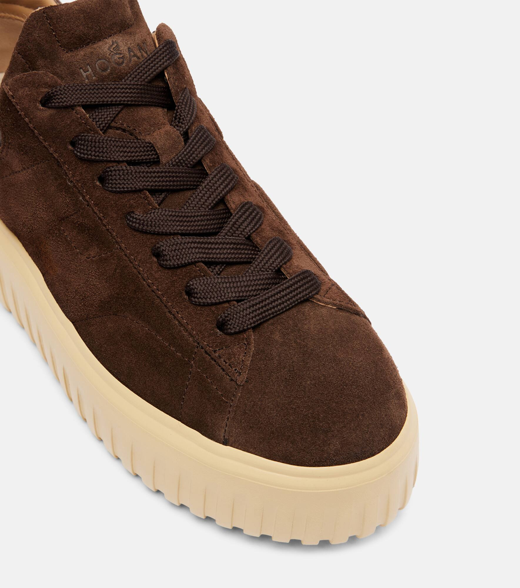 H-Stripes suede platform sneakers - 5
