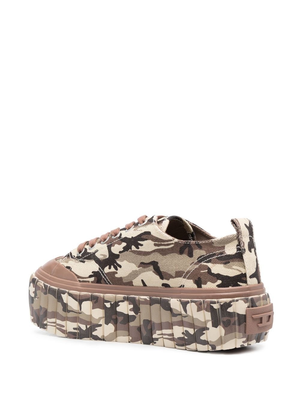 camouflage-pattern low-top sneakers - 3