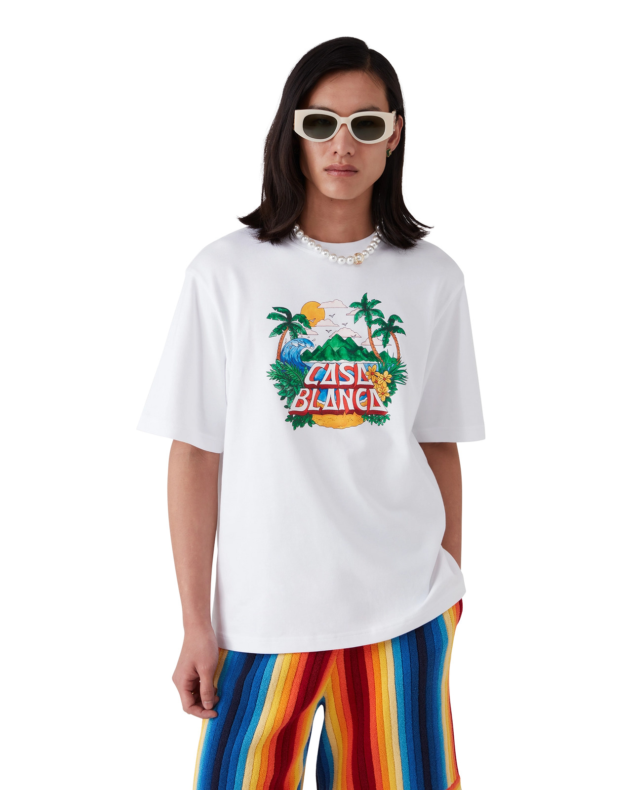Casa Beach Wave T-Shirt | Casablanca Paris - 4