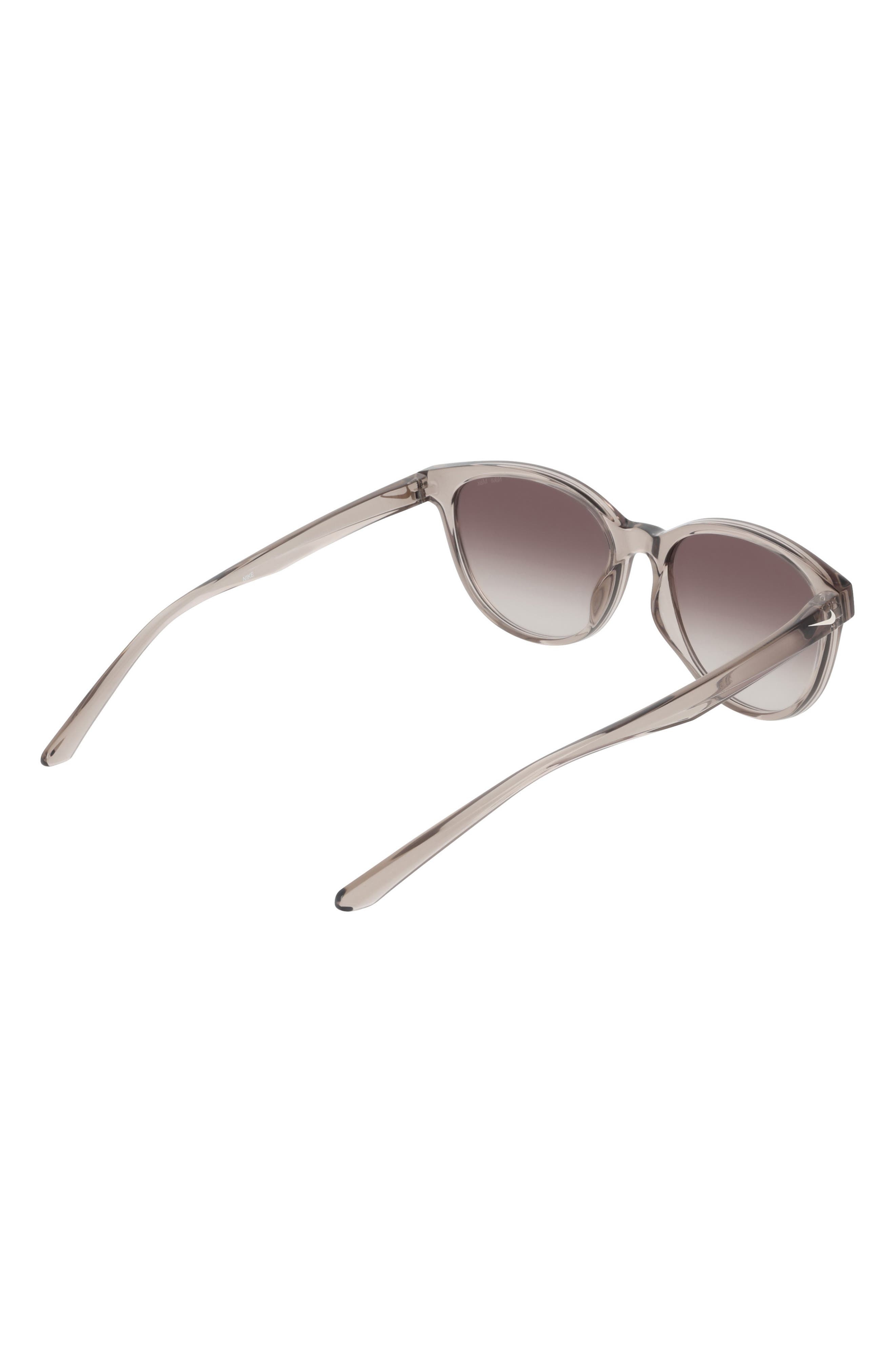 Nike Vital Trend 55mm Gradient Round Sunglasses in College Grey /Brown Gradient at Nordstrom - 5