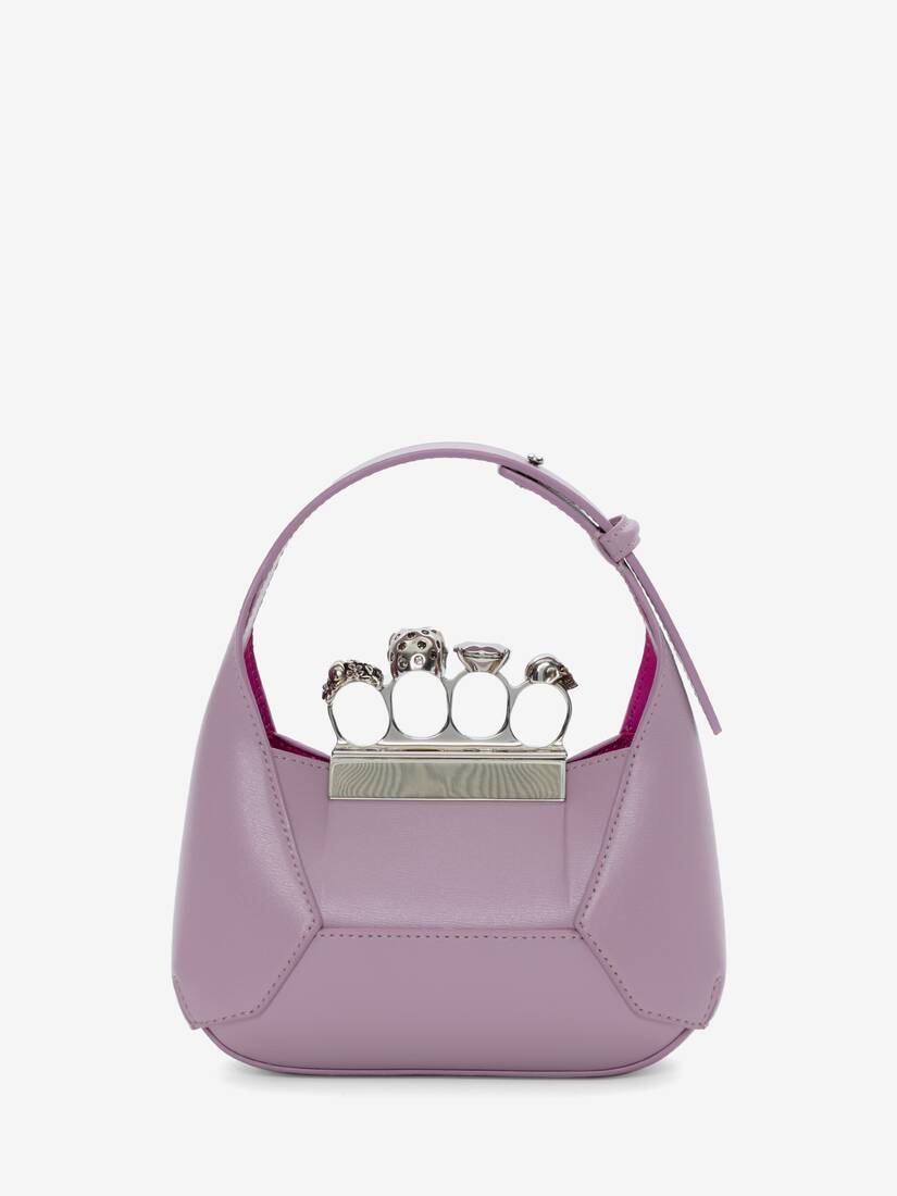 Women's The Jewelled Hobo Mini Bag in Antique Pink - 3