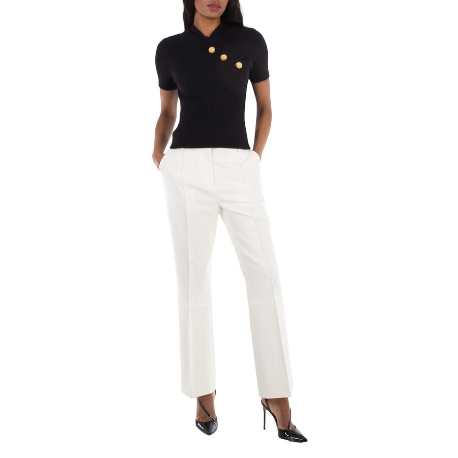 Balmain Embossed-Button Short-Sleeve T-Shirt - 3