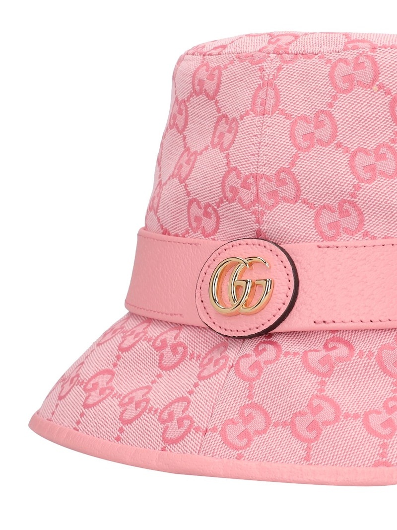 GG jago cotton blend canvas bucket hat - 3