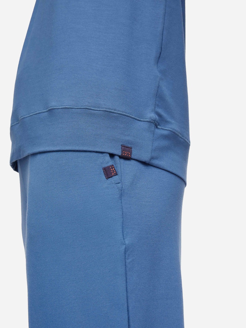 Women's Pullover Hoodie Basel Micro Modal Stretch Storm Blue - 8