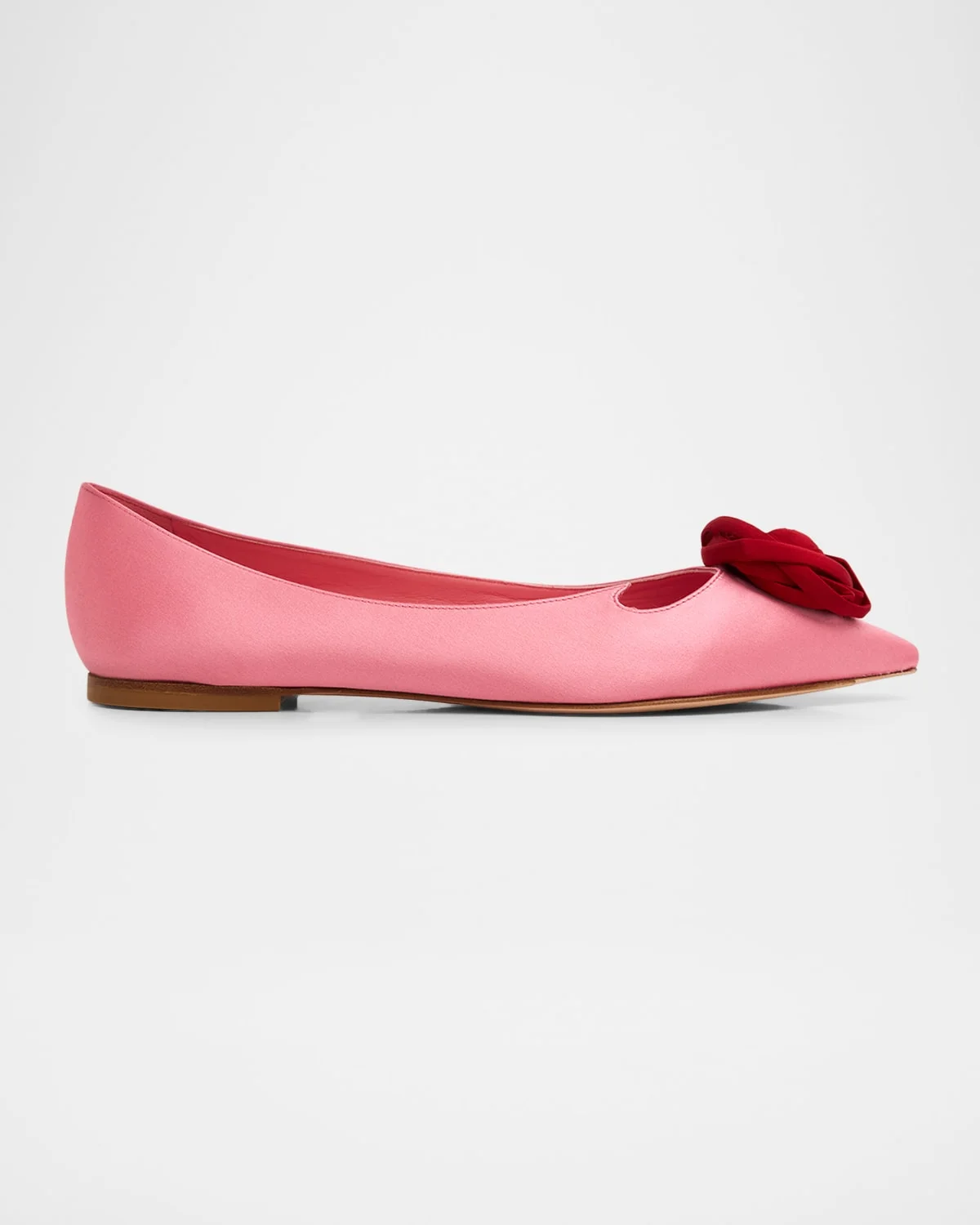 Rose Vivier Satin Ballerina Flats - 1