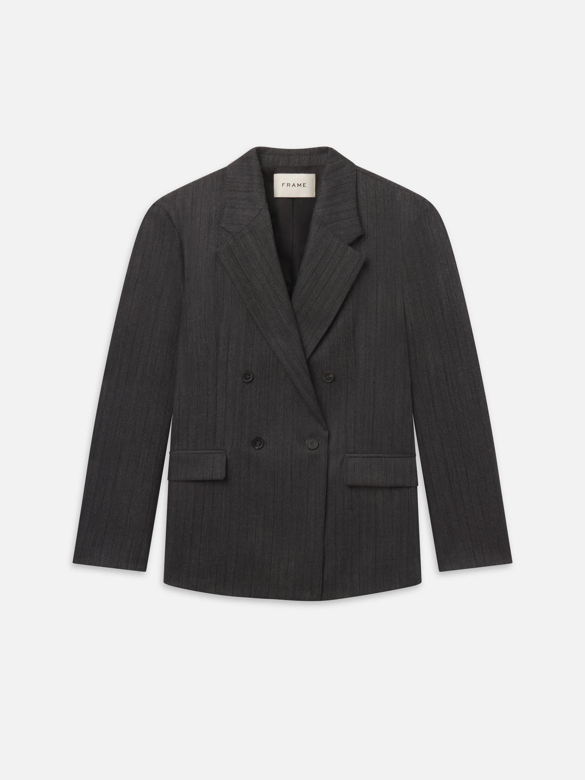 Tweed Double Breasted Blazer - 1